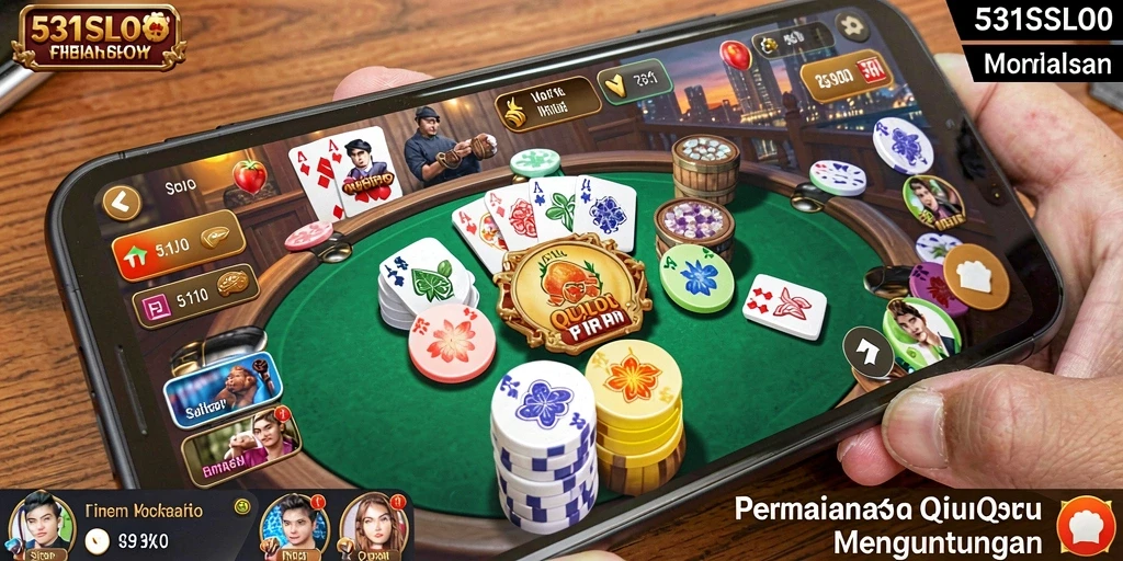 Tampilan gameplay seru dari 531SLOT, menunjukkan strategi QiuQiu.