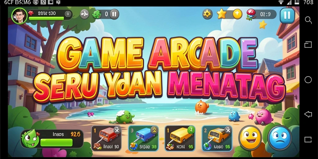 Tampilan gameplay menegangkan di 6CF dengan berbagai tantangan.