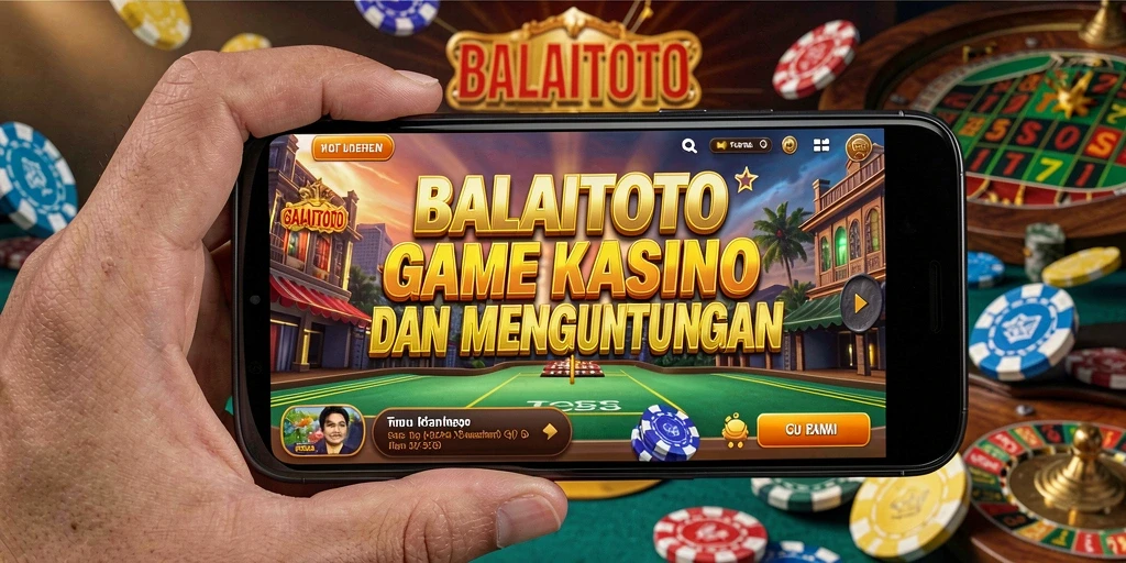 Tampilan gameplay seru di BALAITOTO dengan suasana Kasino yang menegangkan.