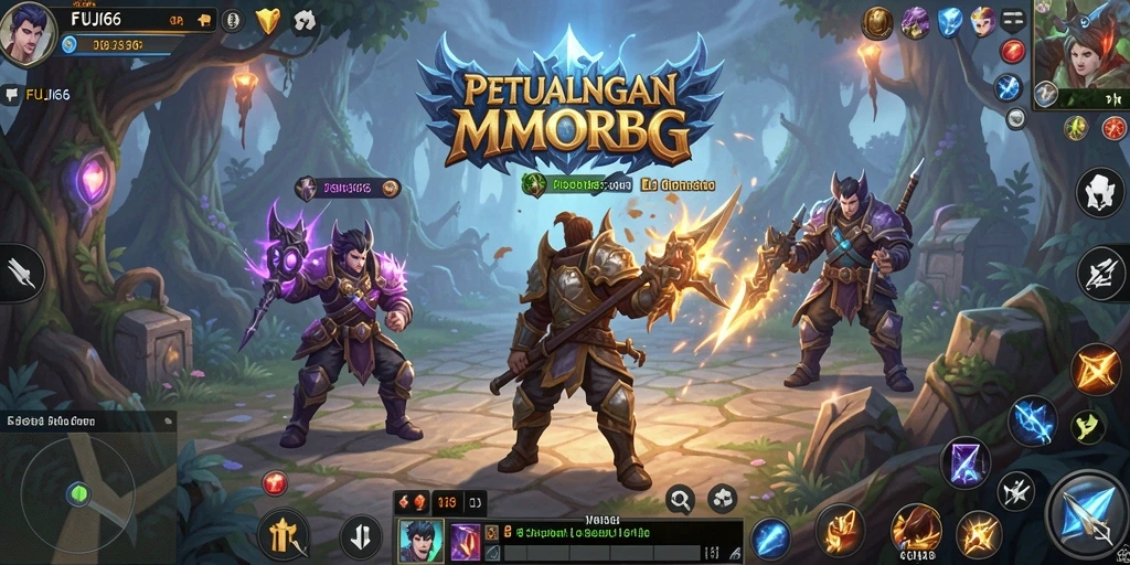 Screenshot utama FUJI66 menampilkan gameplay seru dan dunia yang luas.