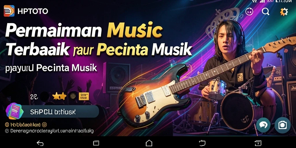 Screenshot utama HPTOTO menampilkan gameplay yang seru dan interaktif di dunia musik.
