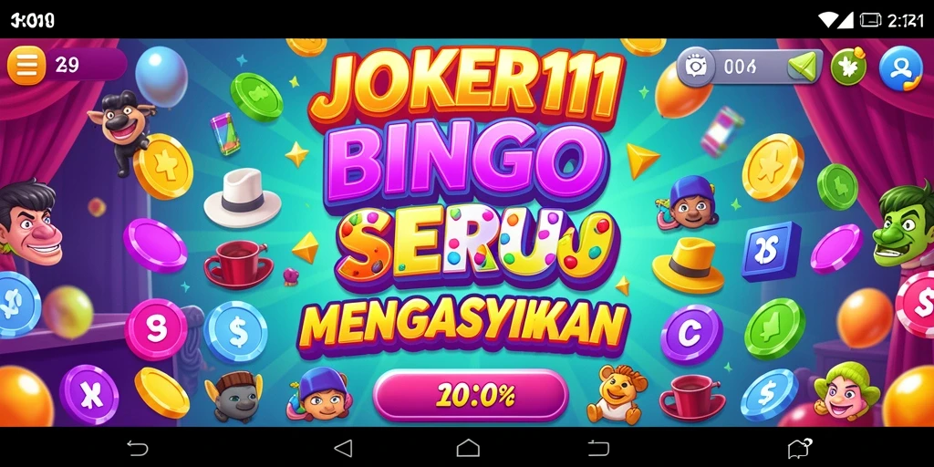 Tampilan gameplay seru di JOKER11 dengan kartu Bingo yang beragam.