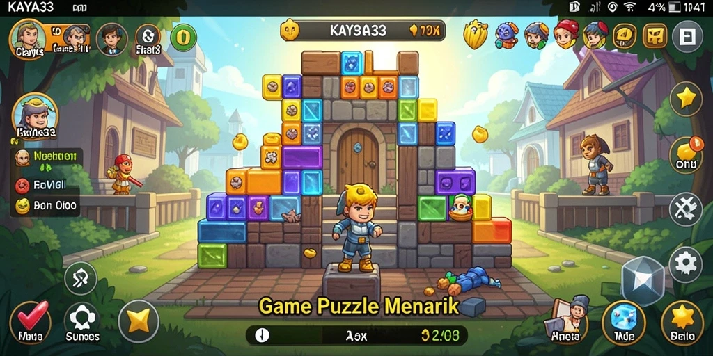 Tampilan gameplay KAYA33 yang mengasyikkan dan menantang teka-teki Puzzle.