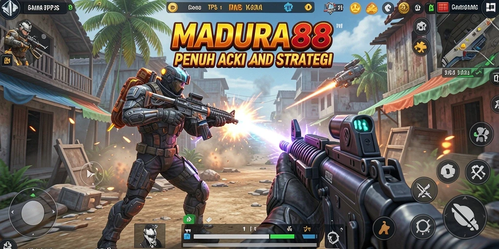 Tampilan aksi intens dari gameplay MADURA88
