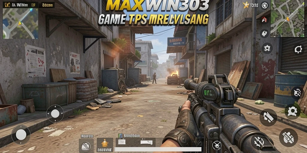 Tampilan gameplay MAXWIN303 dengan aksi seru pertarungan TPS.