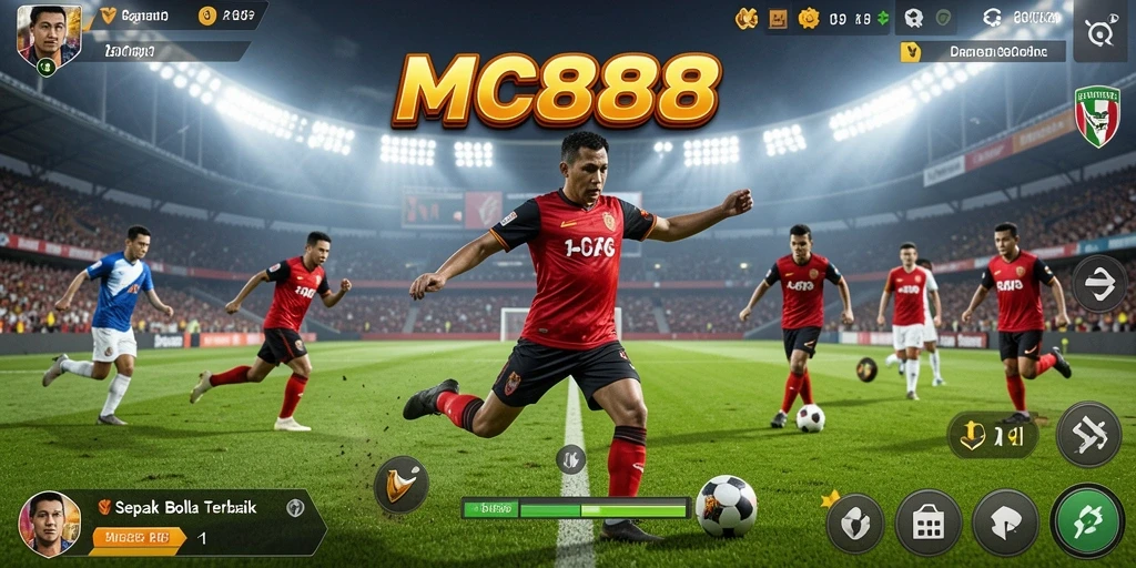 Tampilan gameplay sepak bola yang menyenangkan di MC888.