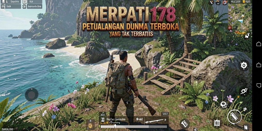 Tampilan gameplay MERPATI178 dalam dunia terbuka yang luas dan interaktif.