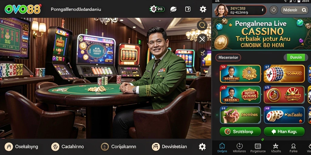 Tampilan gameplay Live Casino yang menarik dan interaktif.