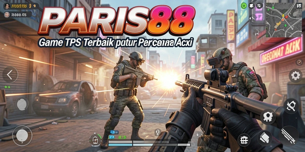 Tangkapan layar PARIS88 menunjukkan aksi seru dalam gameplay TPS.