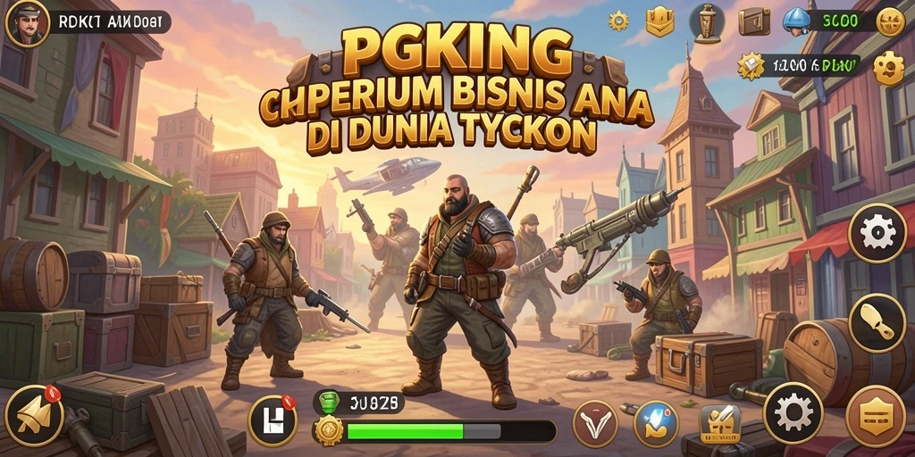 Screenshot PGKING menunjukkan gameplay seru mengelola bisnis Tycoon.