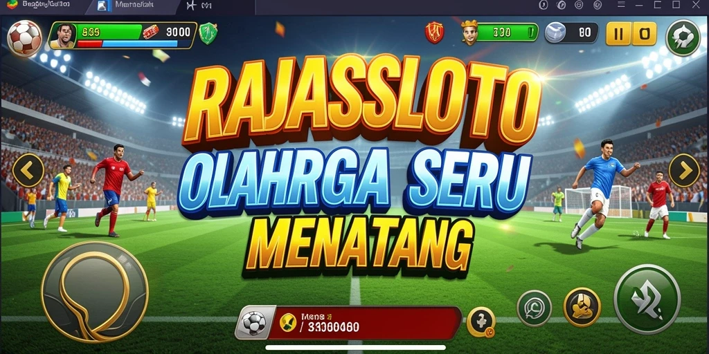 Screenshot utama RAJASLOTO menampilkan aksi seru dalam gameplay olahraga.
