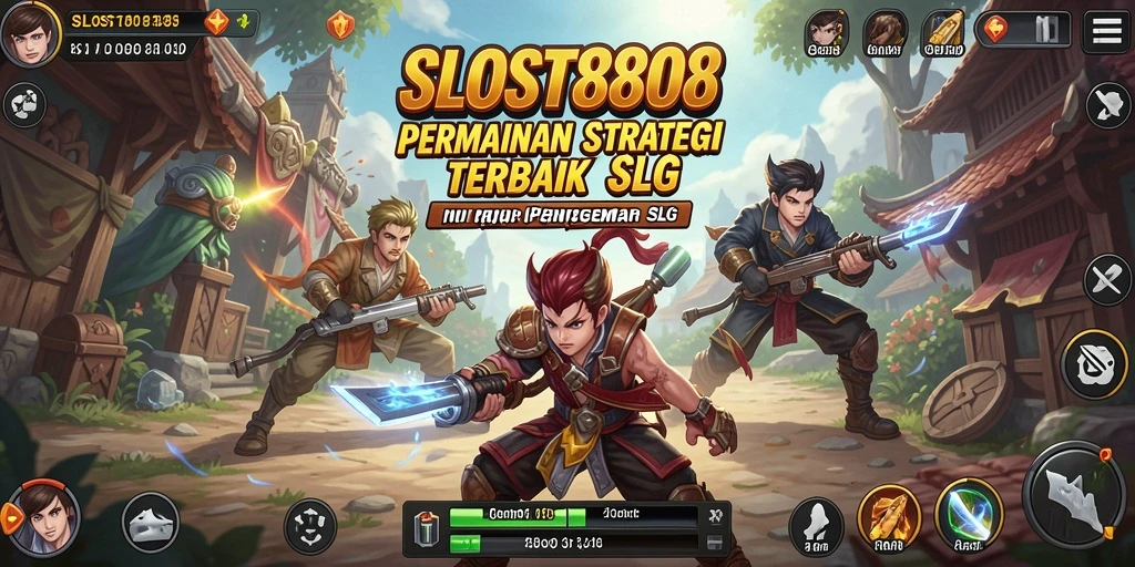 Tampilan aksi strategis seru dalam SLOST8808