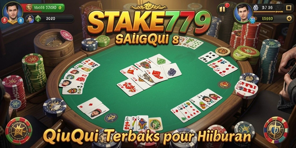 Screenshot gameplay utama STAKE779 menampilkan ketegangan QiuQiu.