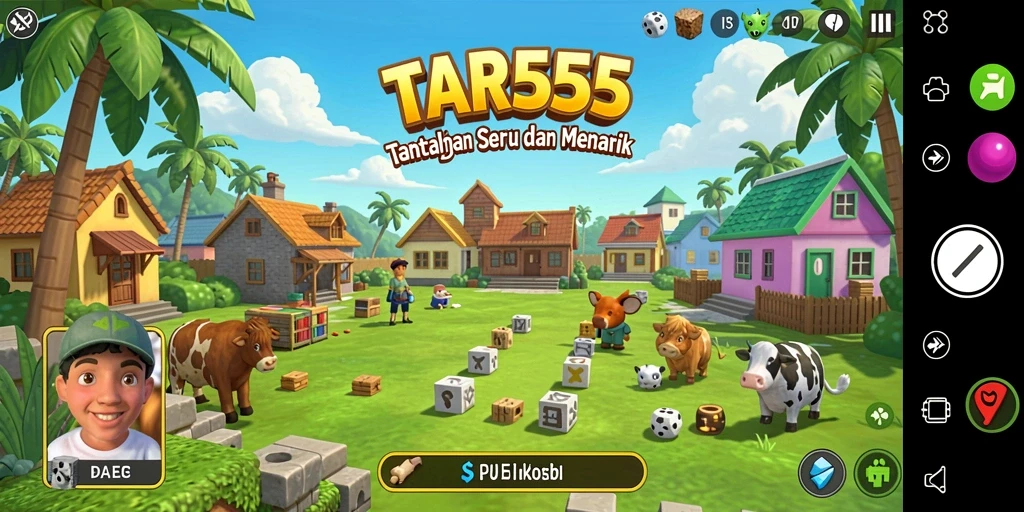 Gameplay TAR555 yang menantang dan penuh warna.