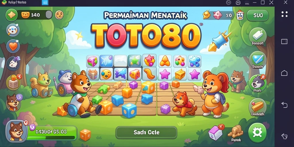 Screenshot TOTO80 menampilkan gameplay Puzzle yang seru dan menantang.