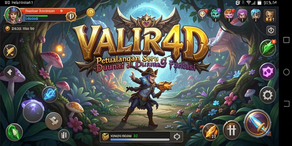Tampilan permainan VALIR4D yang penuh petualangan dan aksi.